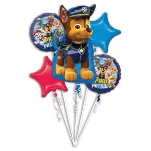 Buchet Baloane Paw Patrol, set 5 bucati