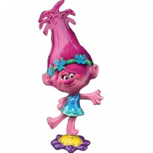 Balon folie figurina airwalker TROLLS Poppy, 96 x 134 cm.