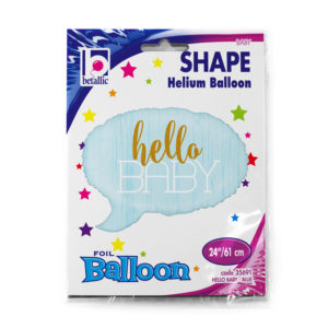 Balon folie inscriptionat Hello Baby! Blue – 61 cm