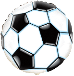 Balon Folie Minge Fotbal,Alb/Negru,48cm.