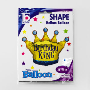 Balon Folie Figurina,Coroana,Birthday King,91cm.