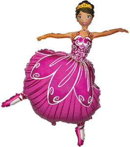 Balon Folie Figurina Balerina 81cm.