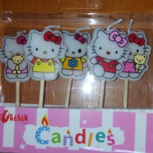 Set 5 Lumanari Hello Kitty