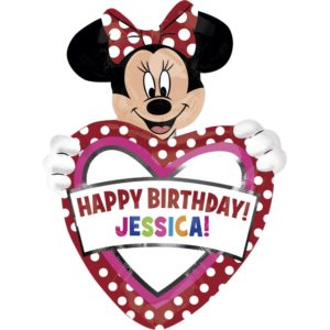 Balon folie figurina Minnie Mouse cu personalizare – 60x83cm