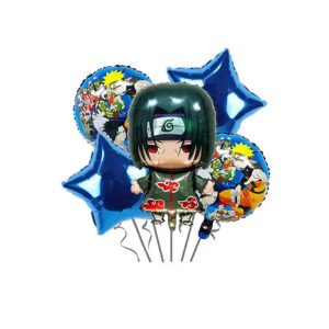 Set 5 baloane din folie Anime Sasuke Uchiha