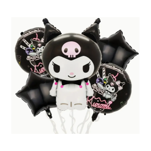 Set 5 baloane din folie Kuromi